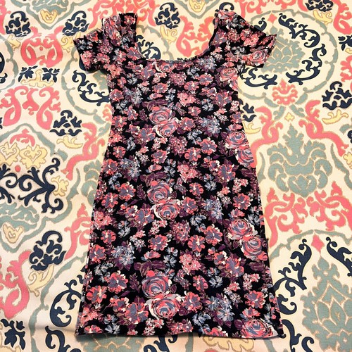 UNDERCOVER Abito da donna VS Tee Shop bodycon floreale schienale bassa taglia XS