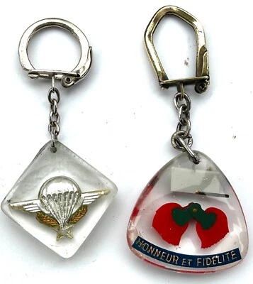 PORTE CLEF LÉGION ÉTRANGÈRE HONNEUR FIDÉLITÉ KÉPI ÉPAULETTES BREVET PARACHUTISTE - Photo 1/4