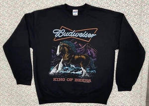 PACSUN Junk Food Budweiser Oversized Crew Neck Sweatshirt - Picture 1 of 1