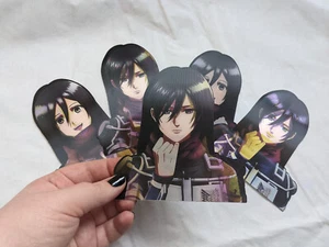 Mikasa Ackerman 3D Motion Sticker - Attack on Titan Anime Car Laptop Decal - Picture 1 of 4