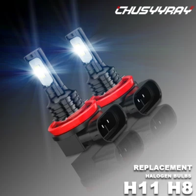 WHITE - LED Fog lights 2x LED Bulbs For BMW 328i 325xi 330xi 2002-2006 - Image 1 of 4