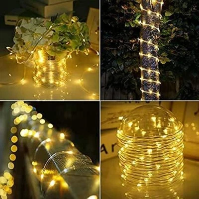 50/100 LED Solar String Ball Lights Outdoor Garden Yard Decor Lamp Waterproof US - Image 1 of 4