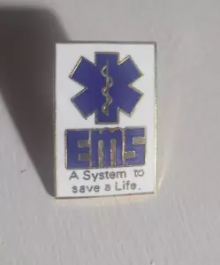EMS Star Of Life Lapel Jacket Pin Tie Tack - Emergency Medical Services EMT Pin - Picture 1 of 4