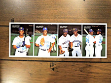 KEN GRIFFEY Jr 1991 MOTHER'S COOKIES "FATHER & SON" (4) CARD UNCUT SET MARINERS