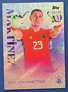Emiliano Martinez Argentina 2022 Topps World Champions Dibu Martinez Purple /49 - Picture 1 of 2
