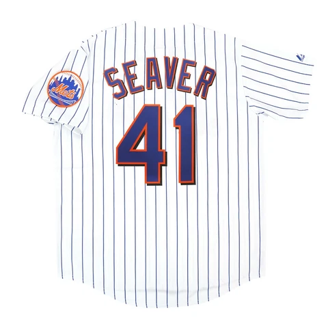 Tom Seaver New York Mets Men's Home White Jersey w/ Team Patch (M-2XL) Cover