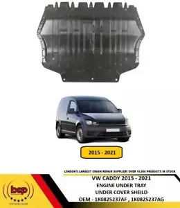 VW CADDY 2015 - 2020 ENGINE COVER UNDERTRAY FRONT BUMPER UNDERSHIELD - Picture 1 of 9