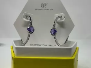 Bomb Party Ohrringe RBP8820 - Magical Dreaming Creolen - LC Light Amethyst Rhodium - Bild 1 von 2
