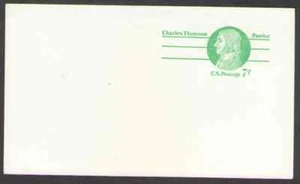 US. UX68. 7c. Charles Thomson. Postkarten. postfrisch. 1975 - Bild 1 von 1