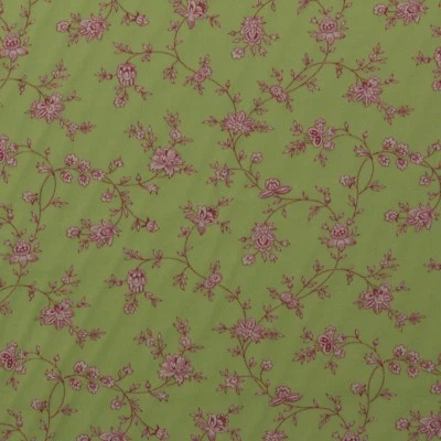 TELA MULTIUSOS BRAEMORE DORI PRIMAVERA VERDE ROSA FLORAL TOILE POR YARDA 54"W Foto 1 de 4