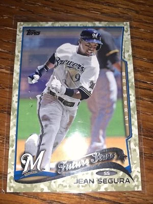 2014 Topps Series 1 Snow Camo Future Stars Jean Segura 99/99 Milwaukee Brewers - Image 1 of 2