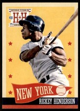 2013 Panini Hometown Heroes Rickey Henderson New York Yankees #50 MLB Baseball