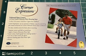Creative Memories Embossed Photo Corners 1 Full, 1 partial set = 59 TOTAL - Picture 1 of 3