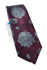 Ted Baker Purple Blue Floral Pure Mulberry Silk Tie 7.5Cm