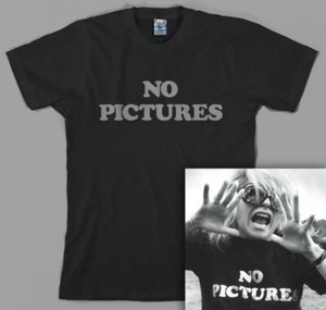 Maglietta No Pictures indossata da Debbie Harry, Deborah, blondie, anni 70, rock classico - Foto 1 di 7