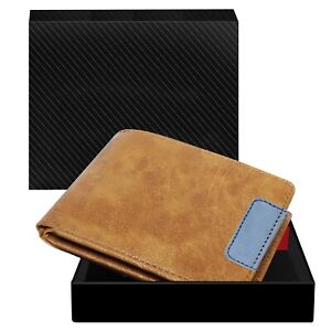 Wallet For Men Bi-Fold Faux Leather with ATM  Card Slots 