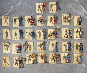 Vintage 60er Jahre Marx Krieger der Welt Lot 26 Soldaten Römerkrieg Wikinger - Bild 1 von 21