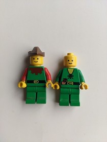 LEGO Castle Forestman Minifigure Lot River Fortress 6077 (1989) - 2 Figures 