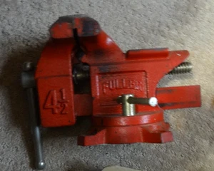 Vintage voller 4 1/2" drehbarer Schraubstock, Japan, sehr schöner Zustand - Bild 1 von 3