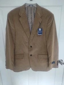 NWT Stafford  Men's Classic Fit Corduroy Wheat Blazer Coat 42R - Picture 1 of 6