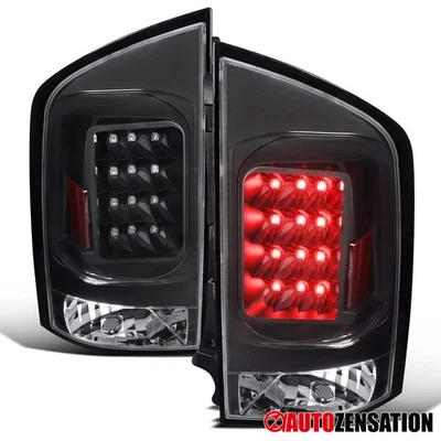 Fit 2005-2015 Armada Black Tail Lights Rear LED Brake Signal Lamps Left+Right Foto 1 de 4