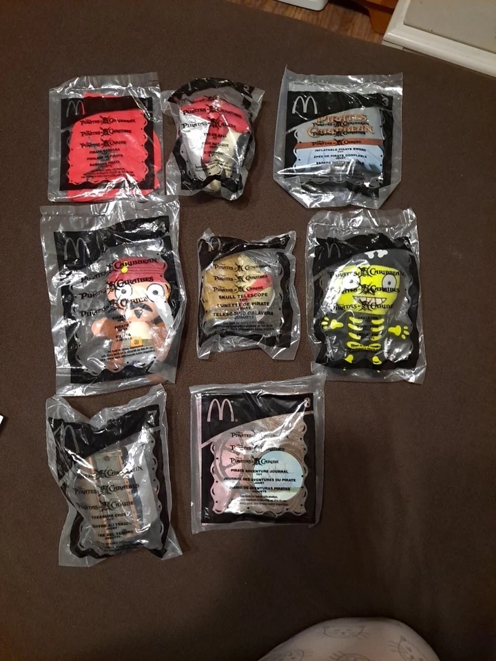 Pirates Of The Caribbean 2006 Happy Meal Toys Set Of 8 - Image 1 of 1