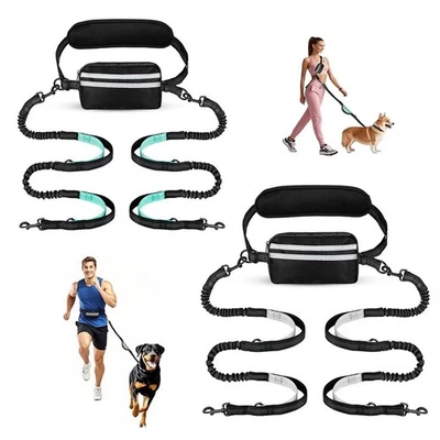 Pet Dogs Leash Coupler Nylon Double-Head Rope No Tangle Training Walking - Image 1 of 4