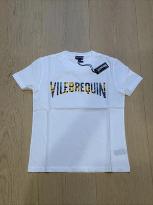 NUEVO CON ETIQUETAS 100% Auténtica Camiseta VILEBREQUIN - NIÑOS UNISEX - 12 AÑOS - BLANCA Foto 1 de 4