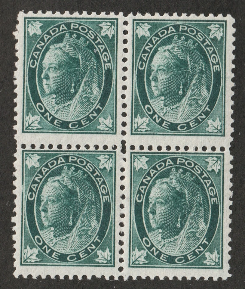 1897 Canada Sc# 67 - One Cent Maple Leaf QV, MNH f/vf - Image 1 of 1