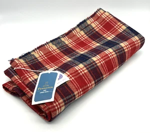Pendleton 100 % Schurwolle rot 60" x 70" Stoff mit Etikett - Bild 1 von 9