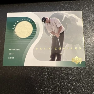 Tarjeta de camiseta de golf auténtica 2001 Fred Pairs cubierta superior Tour Threads #TT-FC - Imagen 1 de 9