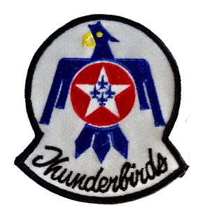 tHUNDERBIRDS AIR FORCE CLOTH EMBROIDERED PATCH MILITARY UNITED STATES neocurio - Picture 1 of 4