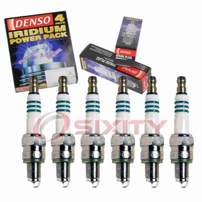 6 pc DENSO 5383 Iridium Power Spark Plugs for IUF22 7544 Ignition Wire kh - Image 1 of 4