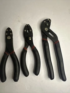 Craftsman 3pc Laminated Steel Pliers Set Soft Grip 45750, 45758, 45753 USA - Picture 1 of 14