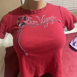 Alfred Dunner Women’s Petite Color Red With Print Words Bon Voyage - Bild 1 von 8