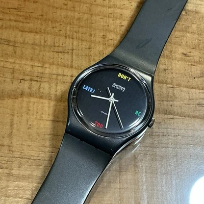 swatch DON’T BE TOO LATE - GA100 - 1980’S - 34mm Foto 1 de 4