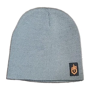 Gerber Gear Grey Acrylic Knit Hat Cuffed Winter Cap Orange & Black Logo - Picture 1 of 3