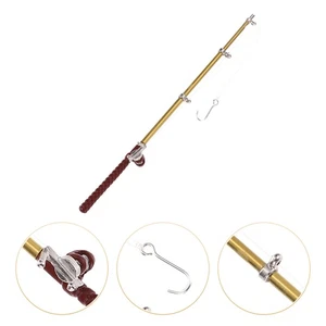 Mini Fishing Rod Model Decorative Pole Travel Little for Decoration - Picture 1 of 12