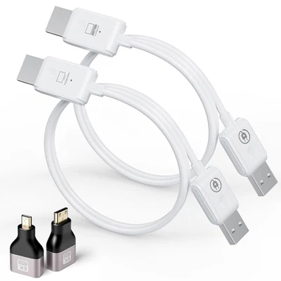 Transmisor y receptor HDMI inalámbrico 100FT/30M, 4K decodificación salida 1080P, enchufe y Foto 1 de 4