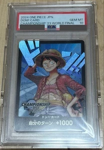 Juego de Cartas ONE PIECE DON Card Championship 2023 Final Mundial PSA10 Versión Japonesa - Imagen 1 de 2