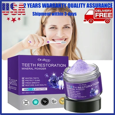 Dental Restoration Mineral Powder, Mineral Tooth Powder, Teeth Whitening-HOT - Image 1 of 4