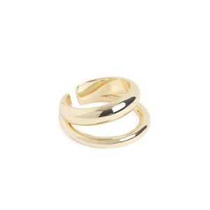 NEW Loren Stewart x Curateur Gold Plated Brass Deux Open Band Ring Size 7 - Picture 1 of 6