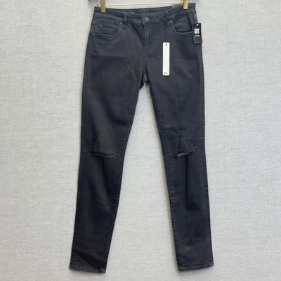 NWT Kut From The Kloth Diana Skinny Jeans Distressed Black Wash Size 6(30X32) - Image 1 of 4