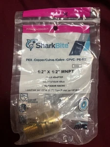 Adaptador Sharkbite de latón 1/2&quot; Push-to-Connect x MIP U120LFA nuevo nuevo en paquete - Imagen 1 de 3