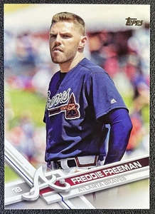 2017 Topps Freddie Freeman #244 Image Variation SP - Bild 1 von 2