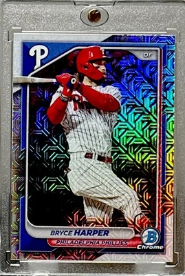 BRYCE HARPER MOJO REFRACTOR PRIZM HOLO INVESTMENT CARD SSP PHILLIES, MINT - Image 1 of 4
