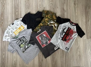 Bundle x6 Star Wars T-shirts Age 7-8 Years Magic Sequins Etc - Picture 1 of 8