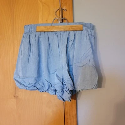 Pantalones Cortos Para Mujer Altar'd State Talla M Azul Cambray Bloomer Pull On Poofy Bloomers Foto 1 de 4