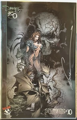 The Darkness #0/Witchblade #10 - 1st Appearance of The Darkness-Signed Silvestri - Image 1 of 2