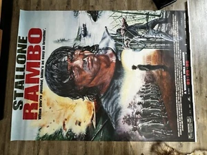 XXL 2 Meter Rambo 4 First Blood Videothek Banner Kunststoff Sylvester Stallone - Bild 1 von 9
